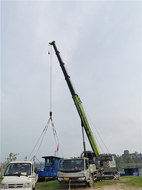 南岸区桥梁建设吊装案例